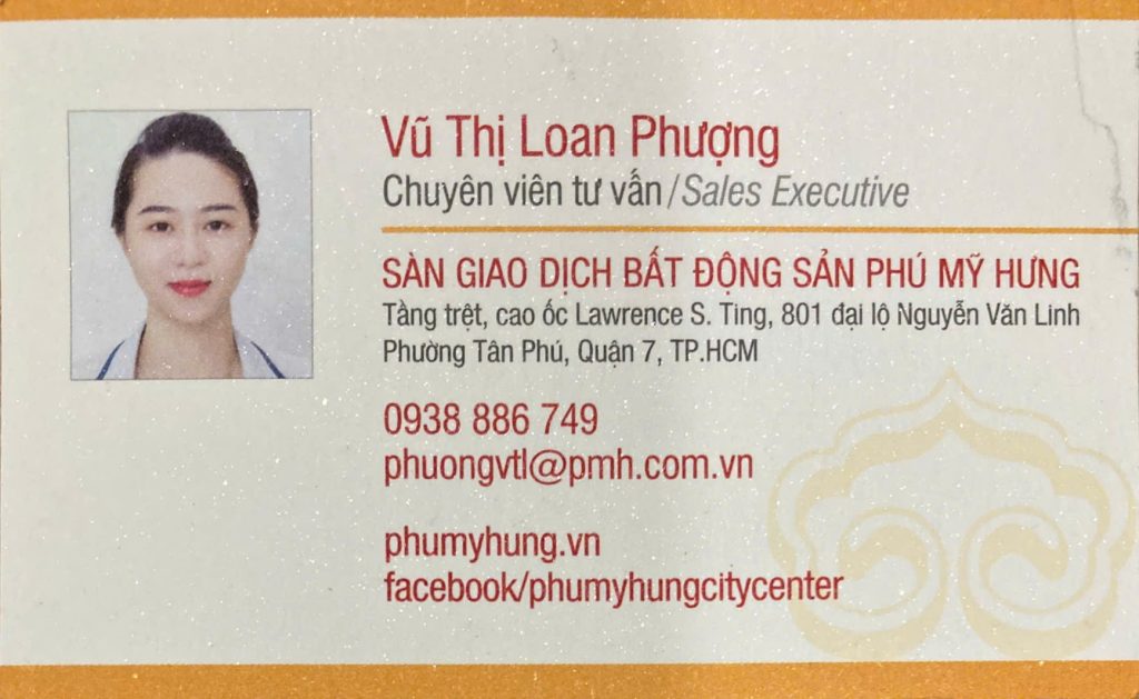 chuyên viên tư vấn Loan Phượng phú mỹ hưng