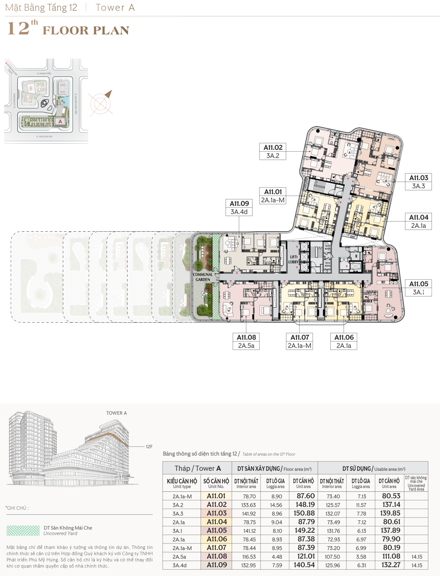 triton crown phú mỹ hưng mặt bằng tầng 12