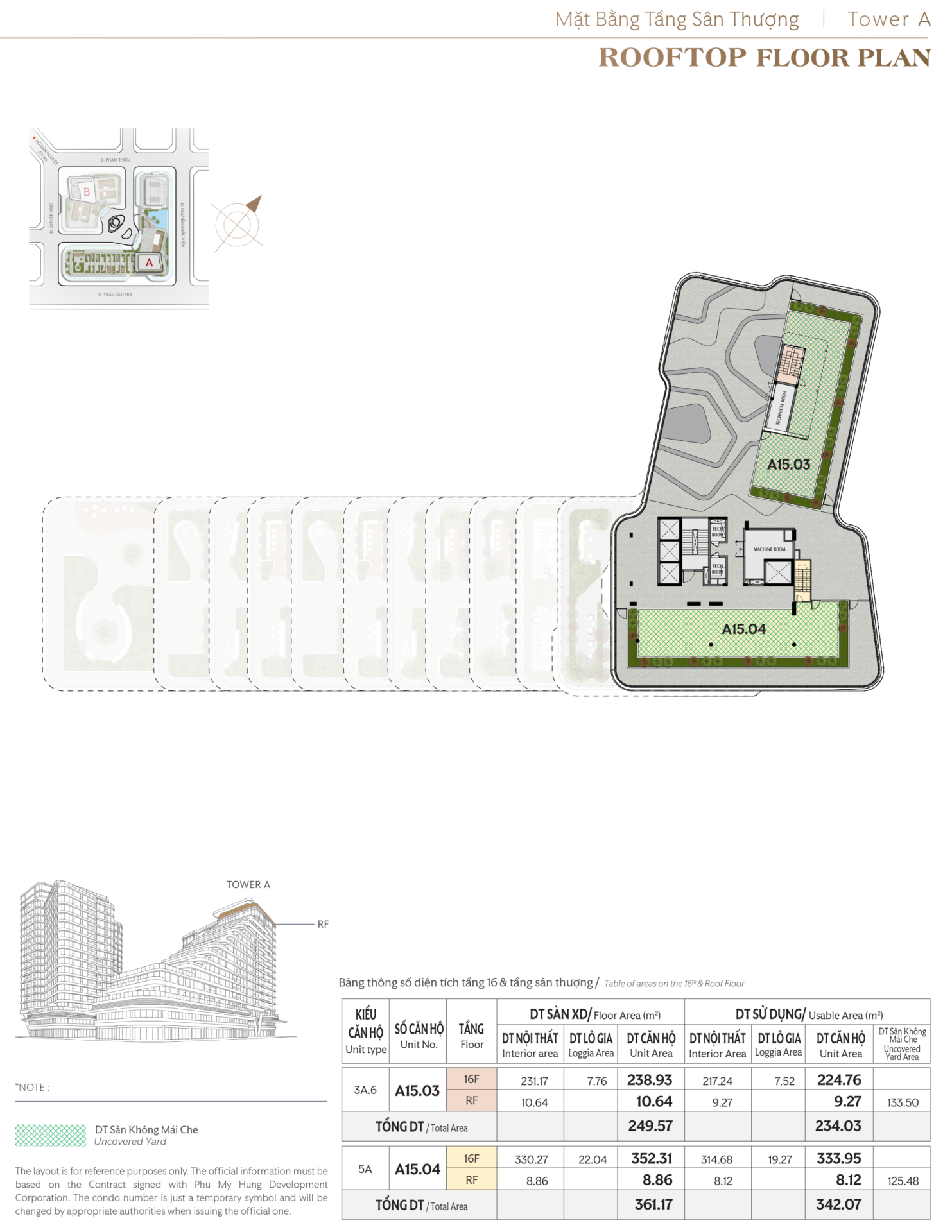 triton crown phú mỹ hưng mặt bằng tầng thượng
